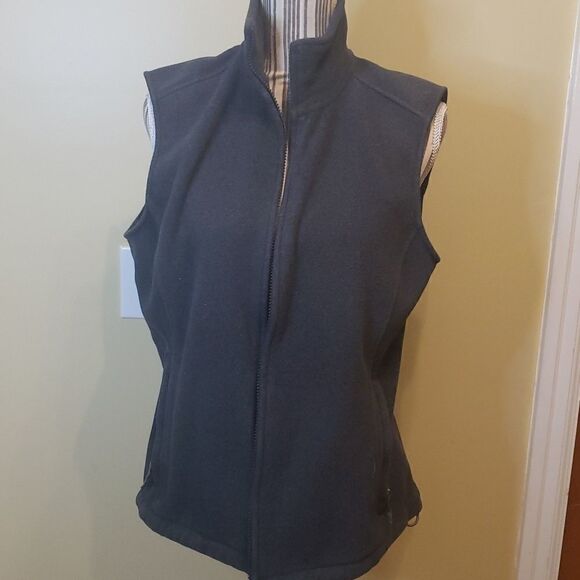 Lands' End Women's Gray Vest. Size 10/12. Medium - Picture 1 of 7